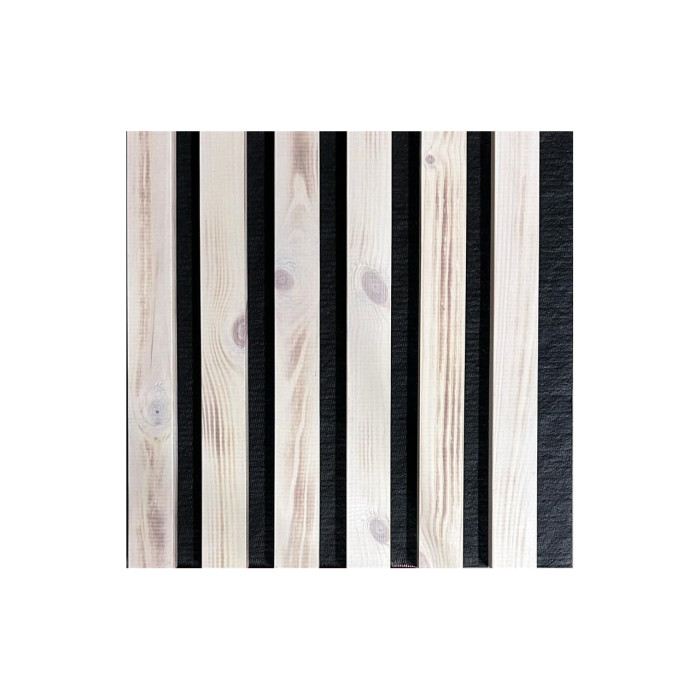 Natural wood wall panel 2700 x 300mm (Transparent lacquer-Black)
